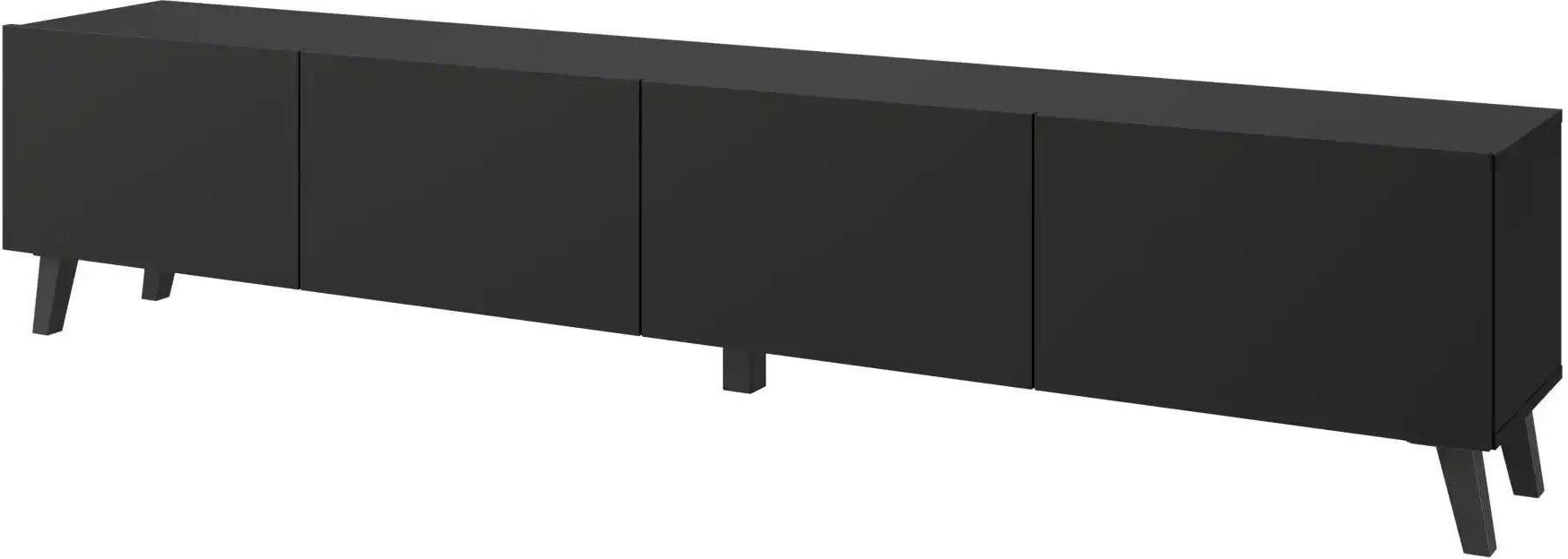 Höffner Lowboard  Phuket ¦ schwarz ¦ Maße (cm): B: 190 H: 40