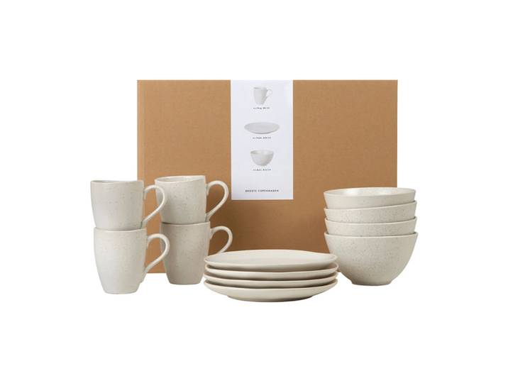 Broste Copenhagen Nordic Vanilla ontbijtset 12-delig