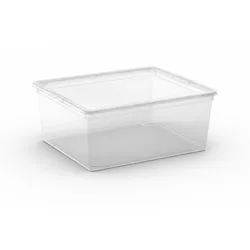 Box CLEAR M (BHT 40x17x34 cm) - weiß - BHT 40x17x34 cm