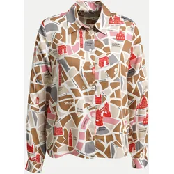 Hemdbluse mit Allover-Print Mehrfarbig 36