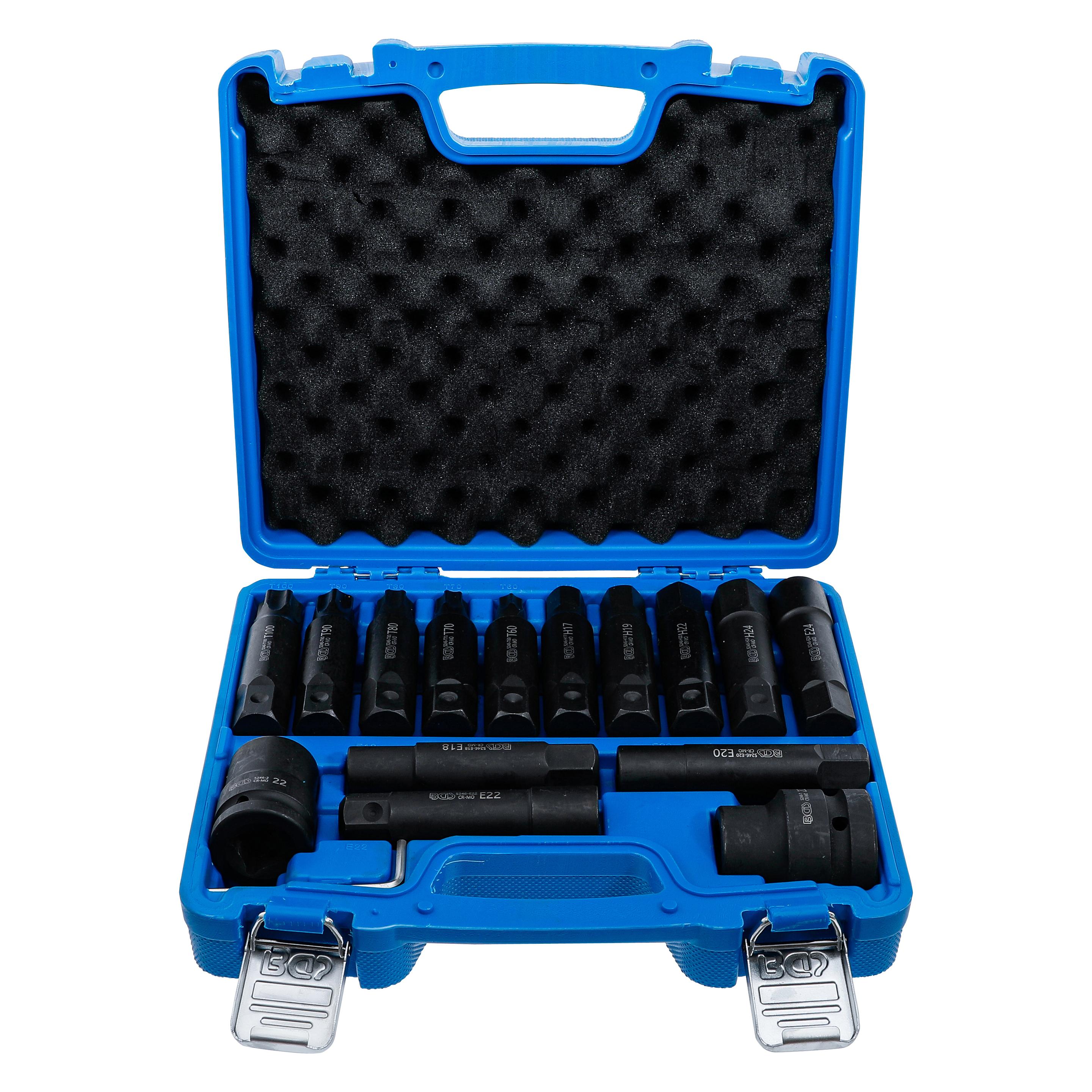 BGS Lkw-Bit-Satz 20 mm (3/4") + 25 mm (1") 16-tlg. (5246)
