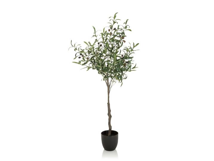 Plante Artificielle / Arbre Artificiel Olive Plastique Vert 120 Cm Hjh Office