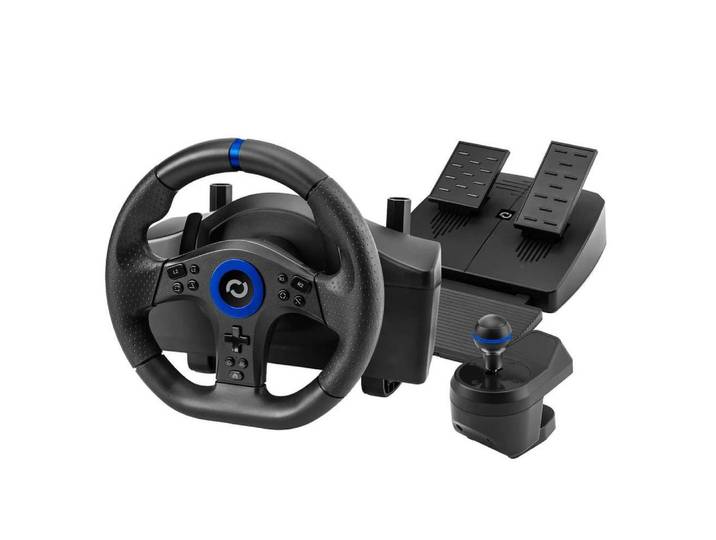 Blade Blade BL7002 Gaming-Controller Schwarz, Blau USB Lenkrad + Pedale Gaming-Controller