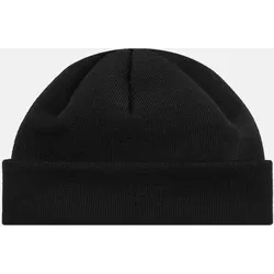 Hanseheld Strickmütze Seebär Merino Dockermütze kurz flach - Schwarz