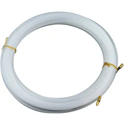 10m Einziehband mit Suchfeder Weiß Plastikfiziert Flexibel Elektrik Draht Kabel Anzieher M-L 1.310