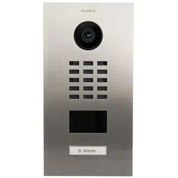 Doorbird, Klingel + Türsprechanlage, D2201V IP Video Türsprechanlage Edelstahl V2A (Bluetooth Low Energie, Ethernet)