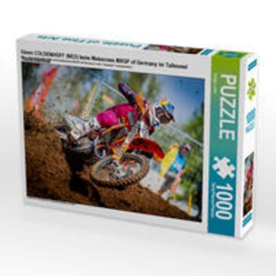CALVENDO Puzzle Glenn COLDENHOFF (NED) beim Motocross MXGP of Germany im Talkessel Teutschenthal | 1000 Teile Lege-Größe 64x48cm Foto-Puzzle für