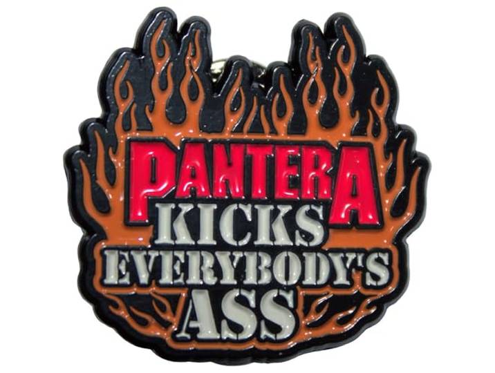 Pantera Kicks Band Logo Pin Badge One Size
