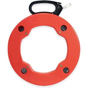 LogiLink Kabeleinziehhilfe WZ0007, Einziehband aus Metall, für Ø 16 - 30 mm Leerrohre, 120 kg Bruchlast, 60 m