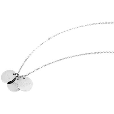 Kette ohne Anhänger ADELIA´S "Halskette – Ankerkette aus Edelstahl 43 cm", silber, Halsketten, Damen, 43cm, Edelstahl, Geschenkidee: zeitlos und vielseitig