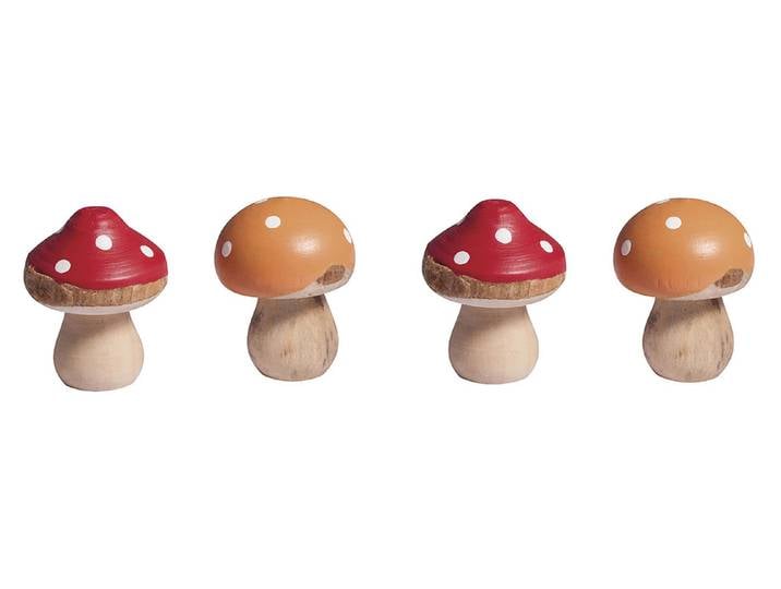 Rayher Holz-Fliegenpilze 2.5 × 3.3 cm 5 Stück