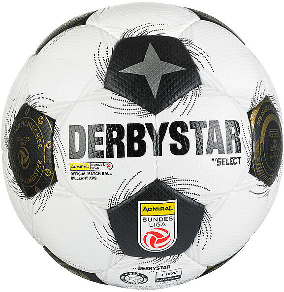 DERBYSTAR Fußball Matchball ÖFBL Brillant APS v26 weiss B