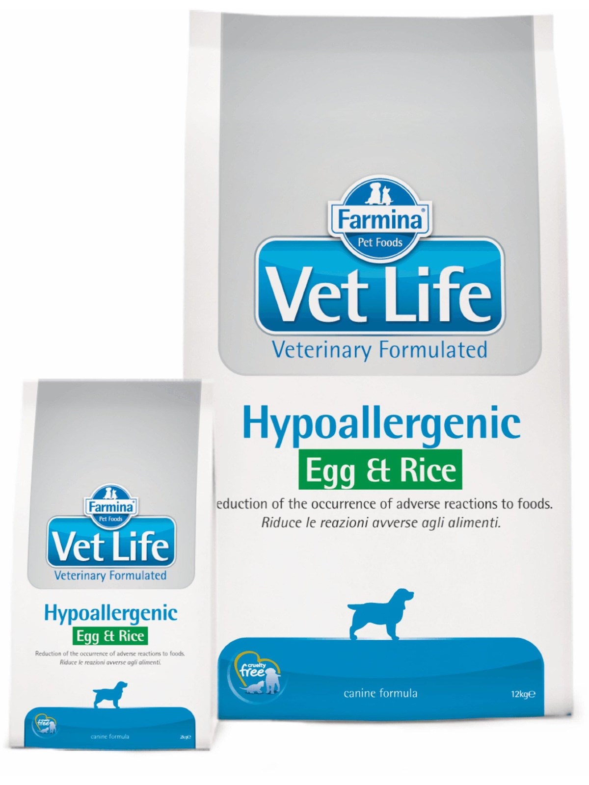 Farmina VET LIFE Hypoallergenes Ei & Reis 12 kg.