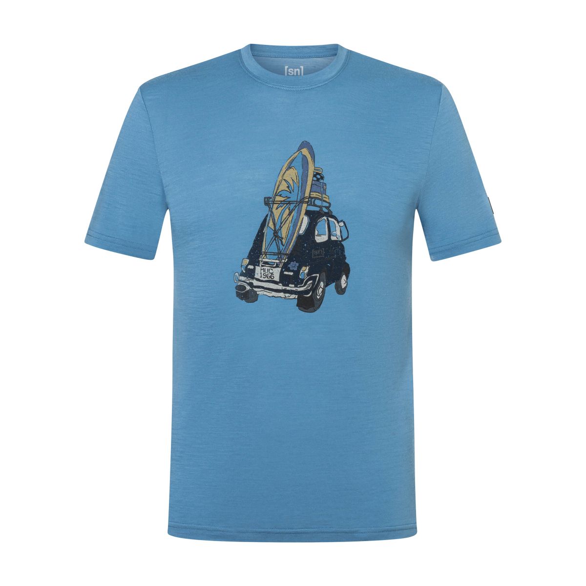 Super.Natural M Carsurf Tee blue heaven/various (93H) S SNMP0125293HS