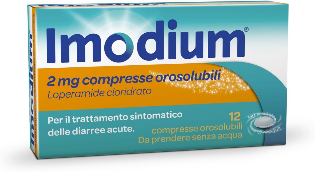 KENVUE ITALIA SPA Imodium Trattamento Diarrea Acuta, 12 Compresse Orosolubili