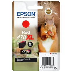 Epson Squirrel Singlepack Red 478XL Claria Photo HD Ink