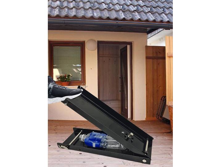 Broyeur de canettes pour le recyclage, fonctionne sur pied en aluminium, pédale Portable robuste, canette de sol en acier, gadgets d'articles de cuisine 1 pièce
