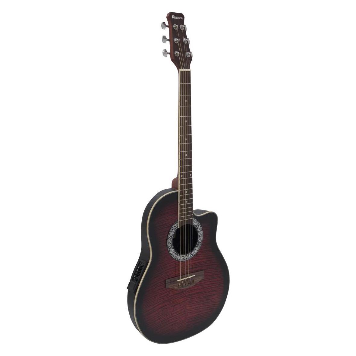 Dimavery RB-300 Roundback (Halbakustik Gitarre, Fichte, Walnuss) (26235055)