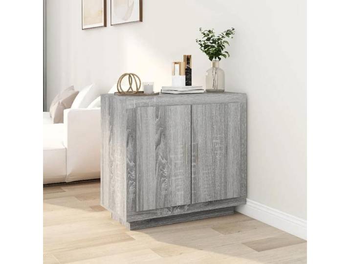 Buffet - - Sonoma gris - 80x40x75 cm - bois Buffet Sonoma gris 80x40x75 cm - bois d'ingénierie 15700