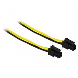 Delock Seriell Anschlusskabel [1x Micro Fit 3.0 4 Pin Stecker - 1x Micro Fit 3.0 4 Pin Stecker] 0.3 m Schwarz, Gelb 85758