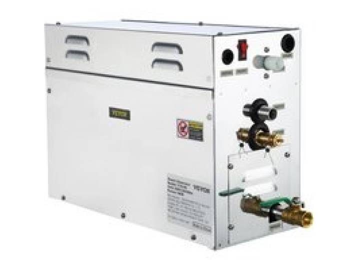 VEVOR Générateur de Vapeur Sauna 9 kW, Générateur de Vapeur Douche Bain de Maison de 9 m³, Plage de Température 35 ℃ - 55 ℃ avec Réservoir d'Eau 6 L, Moniteur LED, Drain Manuel, pour Hammam Domicile