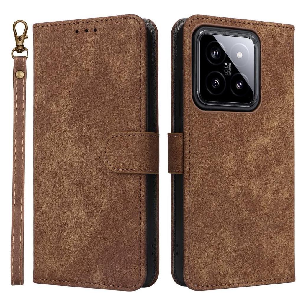 Cover-Discount Xiaomi 14 - Premium Handyhülle Etui braun (Xiaomi 14) (660166939E)