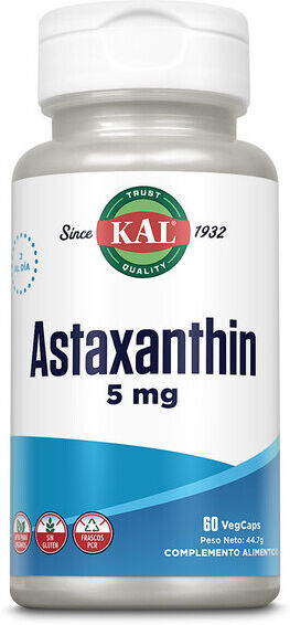 Kal Astaxanthin 5 mg 60 Vegetable Capsules