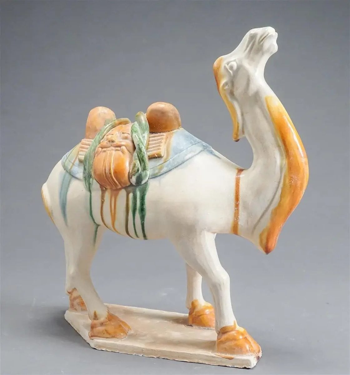 Asianliving Chinese Tang Stijl Geglazuurde Keramische Kameel - Handgemaakt Decoratief Figuur