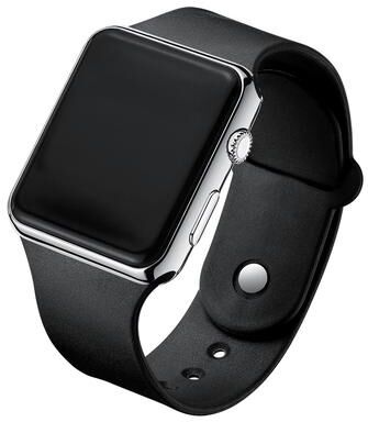 Friendly Fresh Finds Fashionable LED Digital Watch For Men & Women Black Silicone Wristband, Casual Sports Watch silver