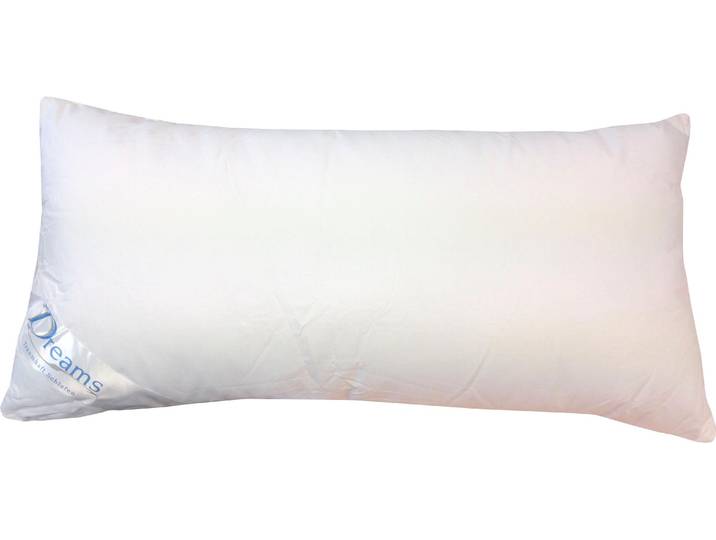 3-Kammer-Kopfkissen DREAMS 3-Kammer-Kissen Luxus , weiss (weiß), B:40cm L:80cm, Bezug: 100% Baumwolle. Füllung Aussenkammer: 100% Polyester. Füllung Innenkammer: 100% Polyester, Kopfkissen, 3-Kammer-Kopfkissen