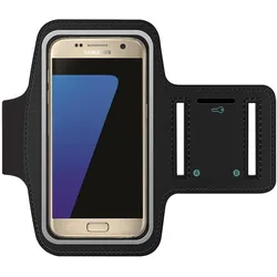SmartFitness Samsung Galaxy S7 Edge Handy Sport Armband, Smartphone Sportarmband, Schwarz