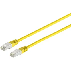 Patchkabel Cat. 5E, SF/UTP, gelb, 25m