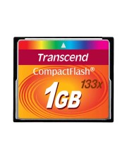 Transcend Flash-Speicherkarte 1 GB 133x CompactFlash (TS1GCF133)
