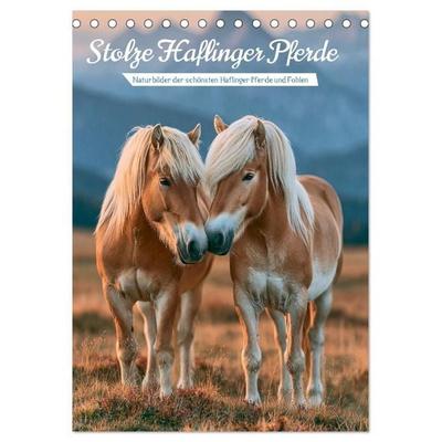 Stolze Haflinger Pferde (Tischkalender 2027 DIN A5 hoch), CALVENDO Monatskalender