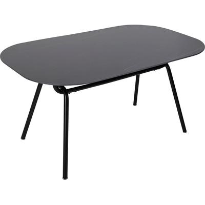 Esstisch MÖBILIA "Alannah", grau (grau, schwarz, schwarz, grau), B:150cm H:75cm T:90cm, Platte Sinterstein, Gestell pulverbeschichtetes Metal, Tische, Rechteckiger Esstisch Esstisch