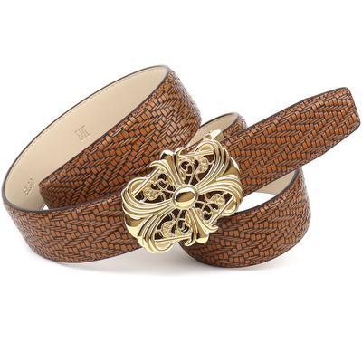 Ledergürtel ANTHONI CROWN, Damen, Gr. 100, braun, Rindsleder, Gürtel Ledergürtel