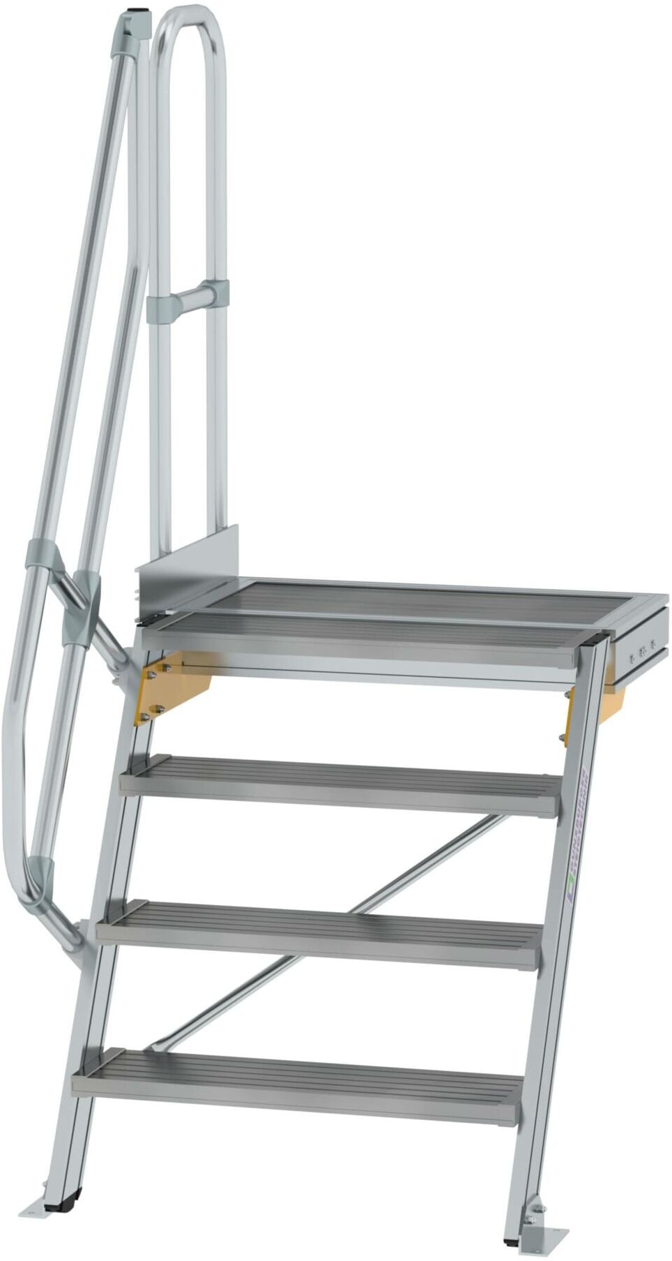 MUNK Aluminium-Treppe Plattform 60° 4 Stufen (600384)
