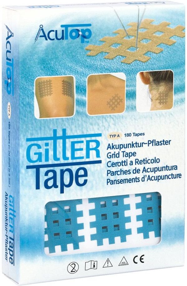 Gitter Tape Acutop Akupunkturpflaster 2x3 cm blau 180stk