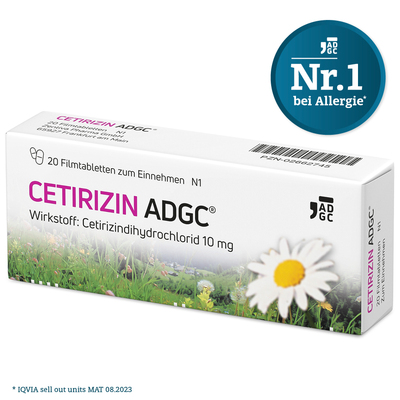Zentiva Pharma GmbH CETIRIZIN ADGC Filmtabletten 20 St 02662745