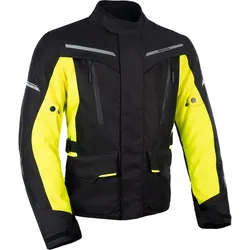 Oxford Metro 2.0, Textiljacke wasserdicht - Schwarz/Neon-Gelb - XL