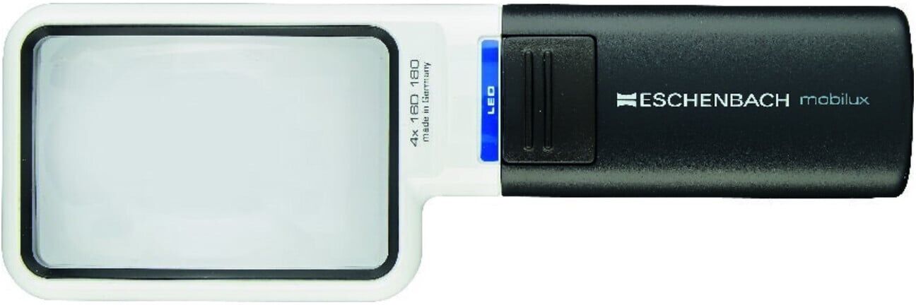 Eschenbach Handlupe 151110 LED Vergrößerungsfaktor 10x Ø35mm)
