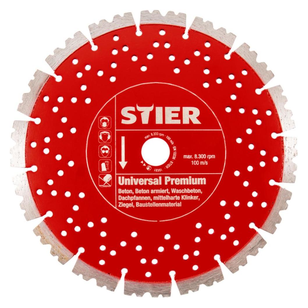 Stier Diamanttrennscheibe Universal Premium Ø300 mm Bohrung 20 mm (79587454)