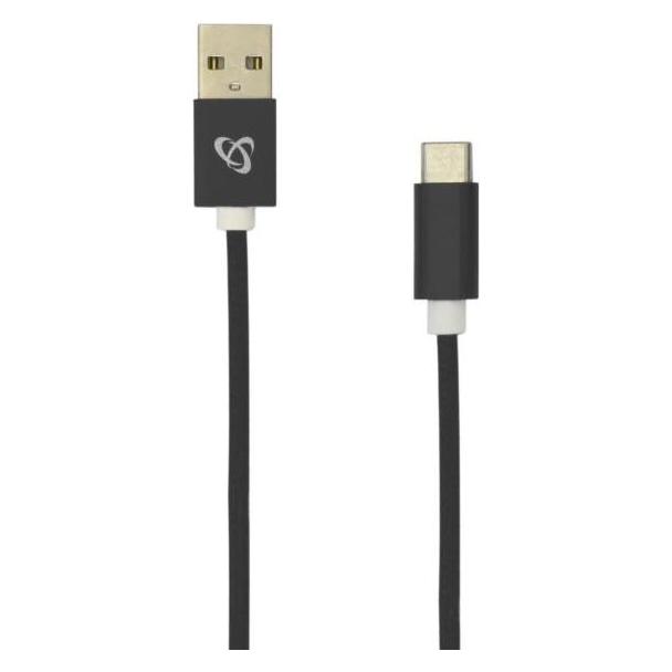 Sbox USB->Type C M/M 1.5m USB-TYPEC-15B fruity black (1.50 m, USB 2.0) (0616320536299)