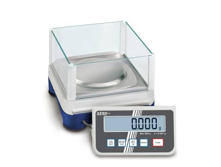 Hochauflösende Präzisionswaage mit abnehmbarem Auswertegerät für maximale Flexibilit [Kern PCD 250-3] Präzision bis 0,001 g, Wägebereich max. 250 g