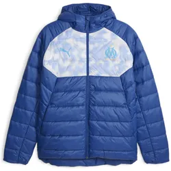 Puma, Herren, Laufjacke, gepolterte trainingjacke von olympique mareille 2023/24 (S), Mehrfarbig, S