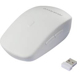 Renkforce RF-WRM-300 Hygiene-Maus Kabellos Optisch Weiß 5 Tasten 800 dpi, 1000 dpi, 1200 dpi Spritzwassergeschützt RF-6332576