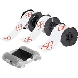 Brady, Etikettenrolle, B30-CLP-KIT, Set mit vorgedruckten GHS/CLP-Chemieetiketten für BBP3x Drucker (1 Set = 4 Roll
