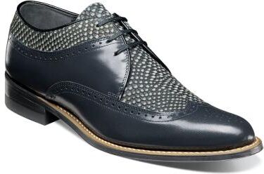Stacy Adams Dayton 00626 - Mens 9.5 Navy Oxford Shoes D