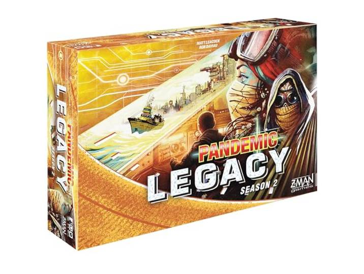 Z-Man Games , Pandemic Legacy Season 2 Yellow Edition, Board Game, Ages 13+, for 2 to 4 Players, 60 Minutes Playing Time