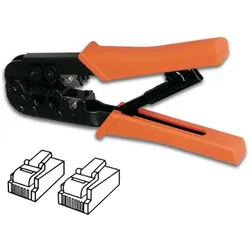 Velleman, Zange, CRIMPZANGE FÜR WESTERNSTECKER 6P4C (RJ11), 6P6C (RJ12), 8P8C (RJ45) (260 mm)